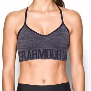 Under Armour Seamless Sports Bra Womens XS Gray‎ Quick Dry Yoga Athletic Workout